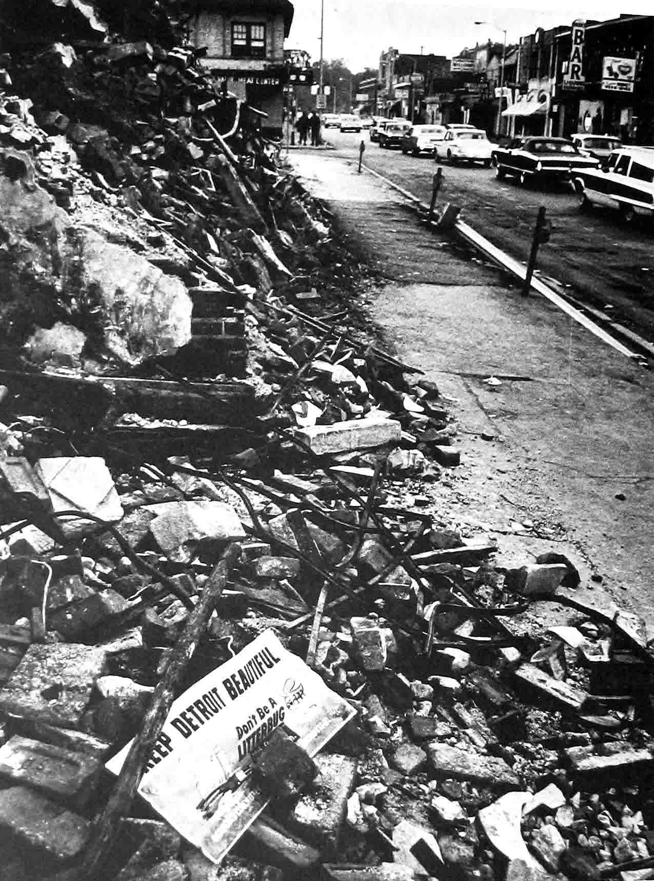 1967 Detroit riot 12th Street damage