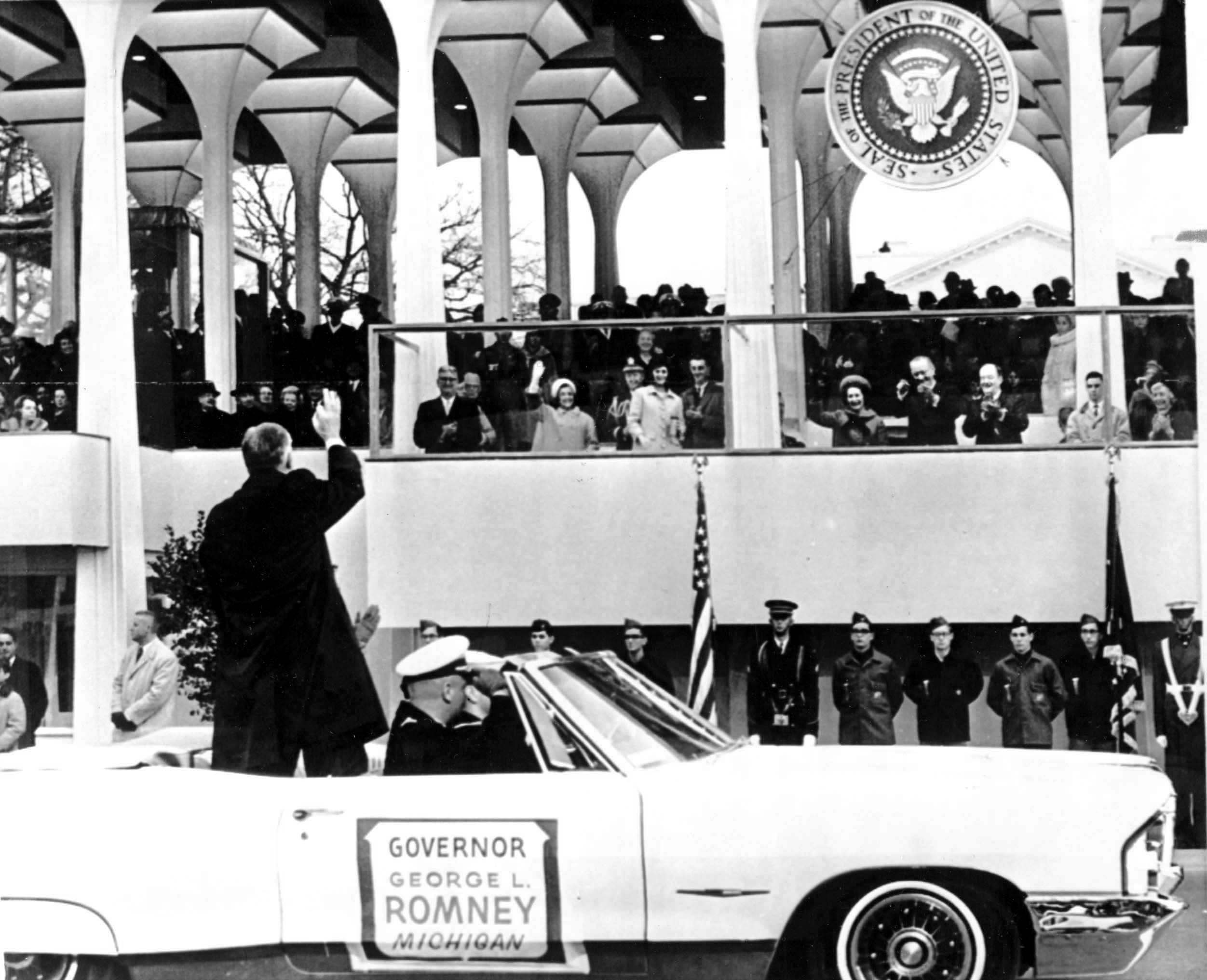Governor George Romney;  President Lyndon Johnson inauguration
