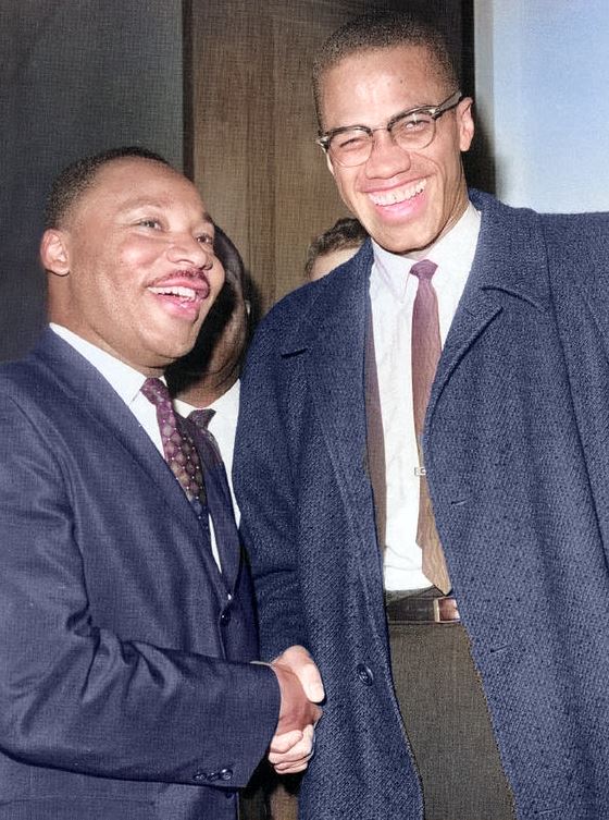 MLK; Malcolm X; only meeting