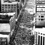 Crowd was estimated at a minimum of 125,000 making it the largest civil rights event to date. 